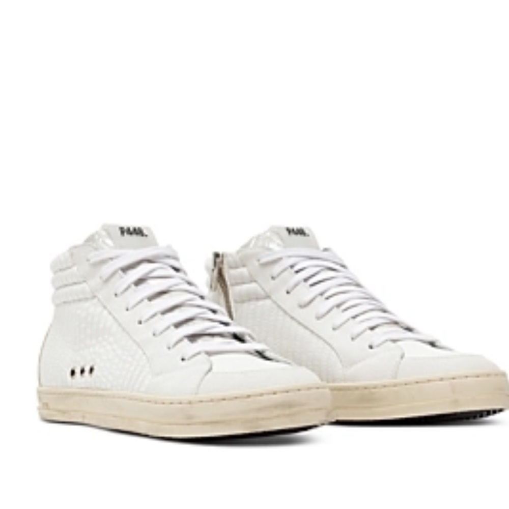 P448 SKATE PEONY HIGH TOP SNEAKERS SIZE 38 (7.5-8) EUC - Picture 2 of 7